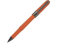 Ручка пластиковая шариковая «Monaco», 0,5мм, синие чернила, оранжевый/вороненая сталь