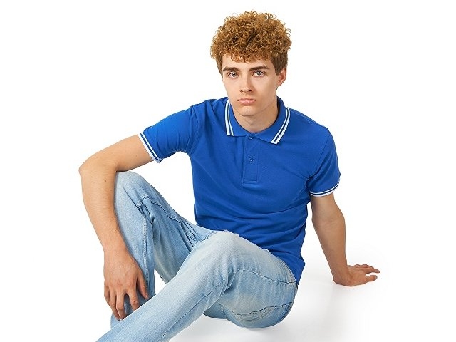 Рубашка поло "Erie" мужская, классический синий