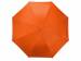 Зонт-трость "Silver Color" полуавтомат, оранжевый/серебристый