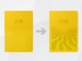 Бизнес-блокнот А5 «C2» soft-touch, желтый, с УФ печатью