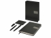 Подарочный набор "Goethe" с блокнотом А5, 2-мя ручками и картхолдером, черный