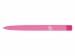 Ручка пластиковая шариковая трехгранная «Trinity K transparent Gum» soft-touch с чипом передачи инфо, розовый