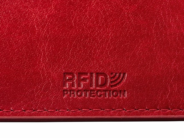 Картхолдер для 6 пластиковых карт с RFID-защитой "Fabrizio", красный