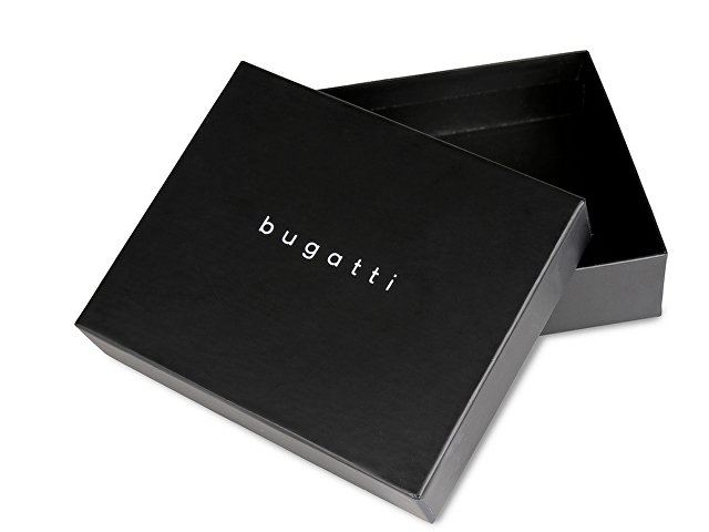 Зажим для денег BUGATTI НЕАПОЛЬ | NEAPLES, с защитой данных RFID, коричневый, натуральная воловья кожа, 11х1х8,5 см