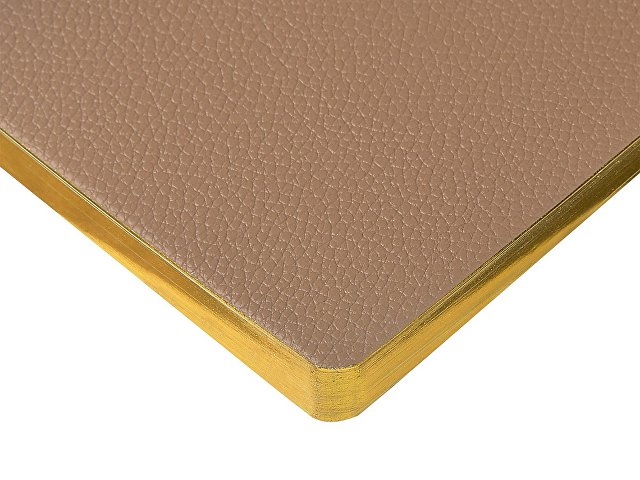 Еженедельник недатированный А6 "Total beige" с нашивкой, бежевый