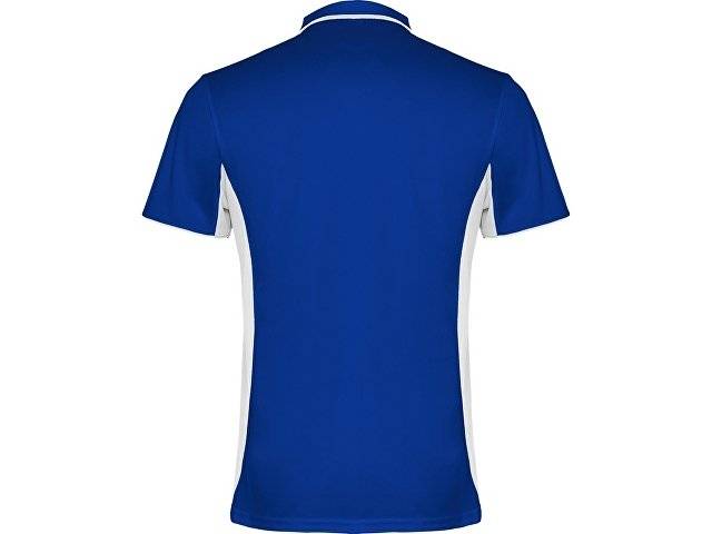 Рубашка поло "Montmelo" мужская с длинным рукавом, королевский синий/белый