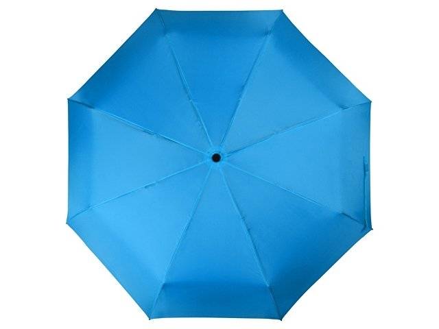 Зонт складной "Columbus", механический, 3 сложения, с чехлом, голубой