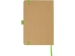 Блокнот A5 "Sevilia Color", твердая обложка из крафта, 80 листов, цветной срез и форзац, натуральный/зеленое яблоко