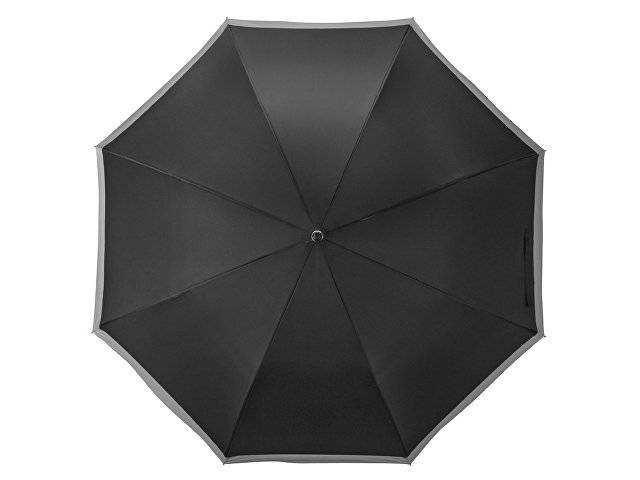 Зонт-трость "Reflect" полуавтомат, в чехле, черный