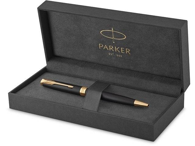 Ручка шариковая «Parker Sonnet Core Matte Black GT», черный/золотистый