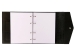 Блокнот кожаный А5 на кольцах, черный
