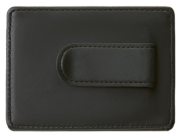 Картхолдер для двух карт и наличных денег с зажимом "Crave", черный