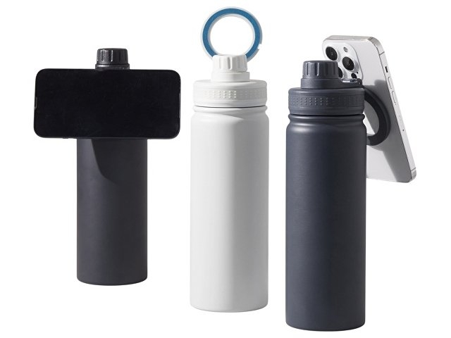 Вакуумная термобутылка с magsafe-держателем "INSIDER", 600 мл, синий