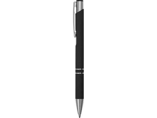 Ручка металлическая шариковая C1 софт-тач, черный