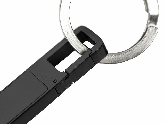 USB 2.0- флешка на 32 Гб c подсветкой логотипа «Hook LED», темно-серый, белая подсветка