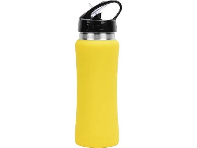 Бутылка спортивная "Коста-Рика" 600мл, желтый