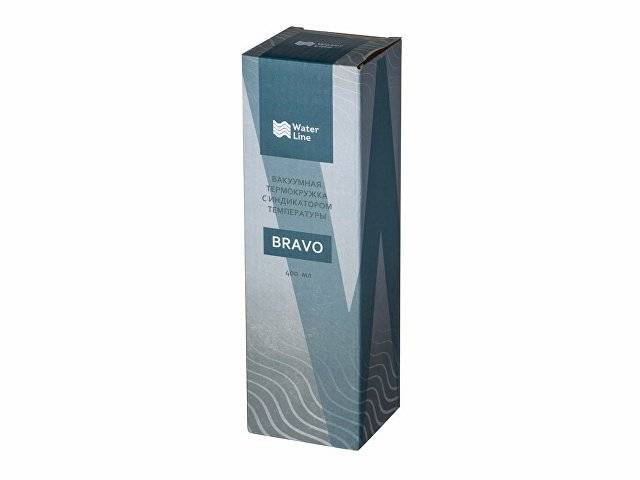 Вакуумная термокружка Waterline с медной изоляцией «Bravo», 400 мл, синий
