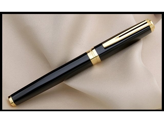 Перьевая ручка Waterman Exception, цвет: Slim Black GT, перо: F