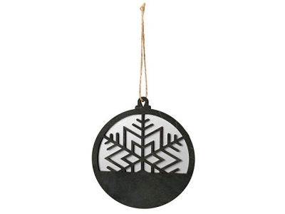 Подвеска деревянная "Noirflake"