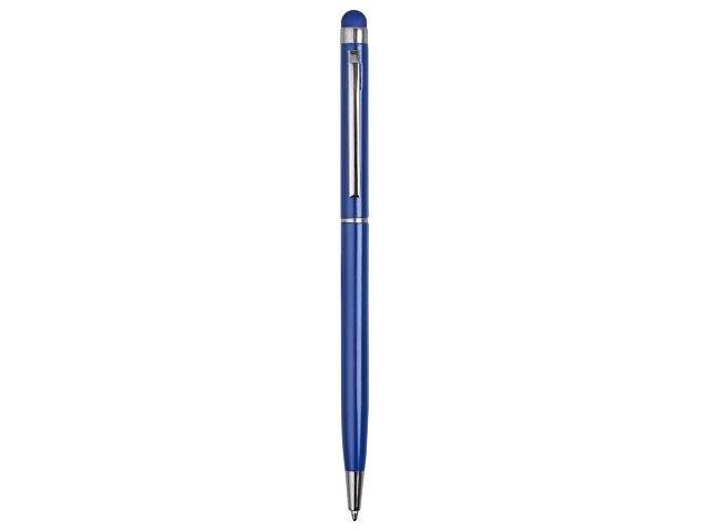 Ручка-стилус металлическай шариковая "Jucy", синий
