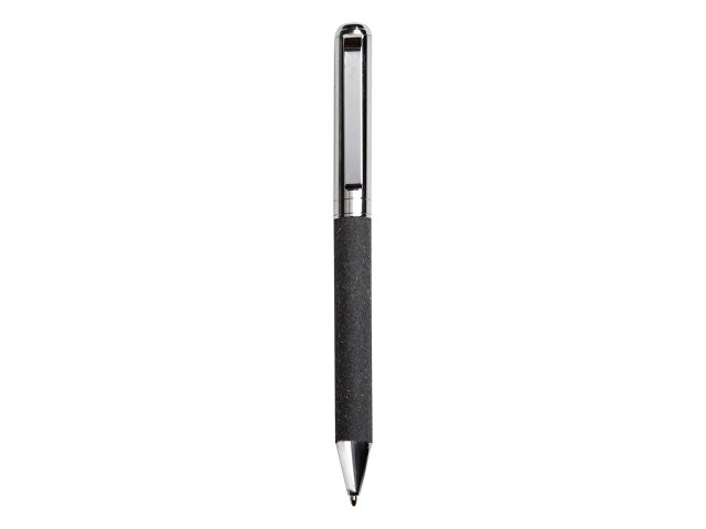 Шариковая ручка из переработанной стали и переработанной кожи "Venera", серая