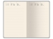 Ежедневник недатированный А5 "Total beige" с нашивкой, бежевый