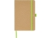 Блокнот A5 "Sevilia Color", твердая обложка из крафта, 80 листов, цветной срез и форзац, натуральный/зеленое яблоко