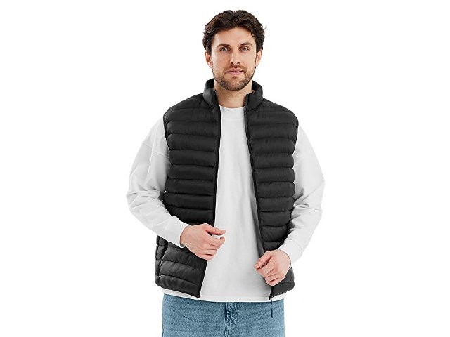Стеганый жилет "Uniqloud", черный