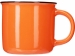 Кружка с каймой "Countryside M", оранжевый 410ml
