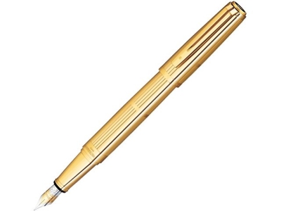 Перьевая ручка Waterman Exception Solid Gold, цвет: Gold (золото),  перо: M, перо: золото 18К