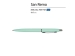 Ручка металлическая шариковая "San Remo", софт-тач, 1.0 мм, мятный