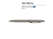 Ручка металлическая шариковая "San Remo", софт-тач, 1.0 мм, серый