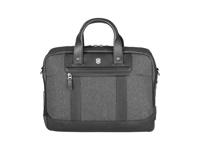 Портфель VICTORINOX Architecture Urban2 15" Briefcase 15'', серый, полиэстер/кожа, 42x13x31 см, 16 л