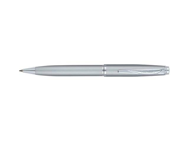 Ручка шариковая Pierre Cardin GAMME Classic с поворотным механизмом, серебряный матовый/серебро