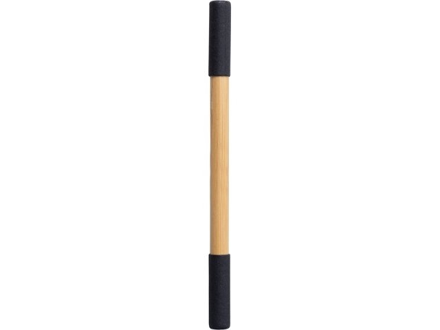 Вечный карандаш и ручка из бамбука "Black bamboo", натуральный и черный