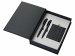 Подарочный набор "Goethe" с блокнотом А5, 2-мя ручками и картхолдером, черный