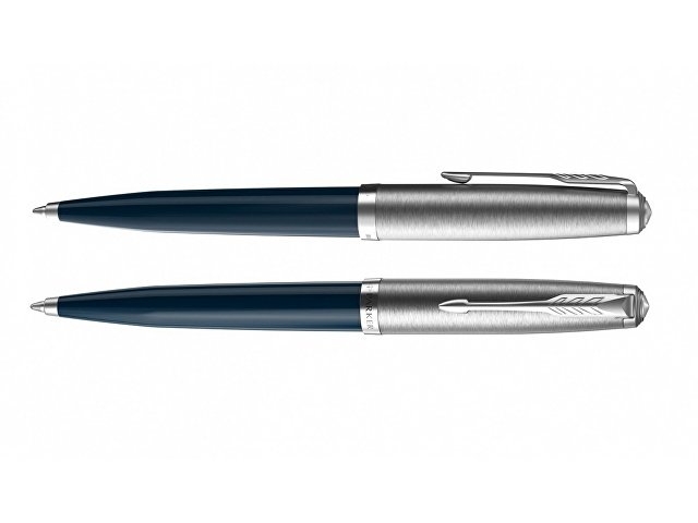 Шариковая ручка Parker 51 CORE MIDNIGHT BLUE CT, стержень: M, цвет чернил: black, в подарочной упаковке.