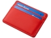 Картхолдер для двух карт и наличных денег с зажимом "Crave", красный