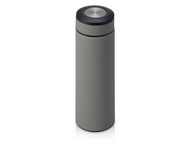 Вакуумный термос "Vacuum Flask C1", soft touch, 420мл, серый