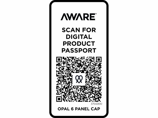 Opal с 6 панелями Aware™ кепка из переработанных материалов - Зеленый