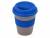 Стакан с силиконовой крышкой "Cafe", синий