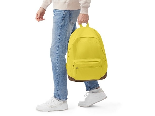 Рюкзак Shammy с эко-замшей для ноутбука 15", желтый