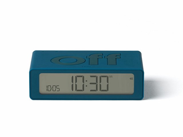 Часы настольные Flip Mini, темно-бирюзовый