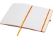 Teak блокнот А5 из переработан. материала в твердой обложке с линован. страницами - Оранжевый