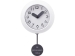 Настенные часы с маятником "Pendulum", белый (уф печать)