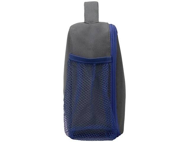 Изотермическая сумка-холодильник "Breeze" для ланч-бокса, серый/синий