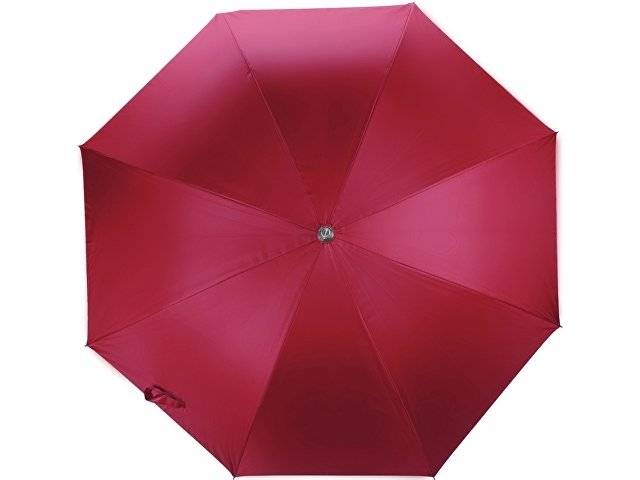 Зонт-трость полуавтомат "Майорка", красный/серебристый