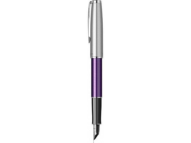 Перьевая ручка Parker Sonnet Essentials Violet SB Steel CT, перо: F, цвет чернил black, в подарочной упаковке.