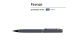 Ручка "Firenze" шариковая автоматическая софт-тач, серая