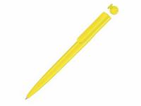 Ручка шариковая пластиковая "RECYCLED PET PEN switch", синий, 1 мм, желтый